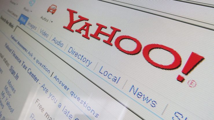 A view of Yahoo's website in 2006.