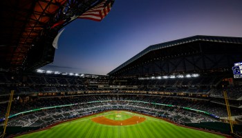 A view of Globe Life Field, home of the Texas Rangers.