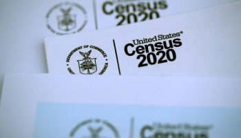 A stack of U.S. Census materials.