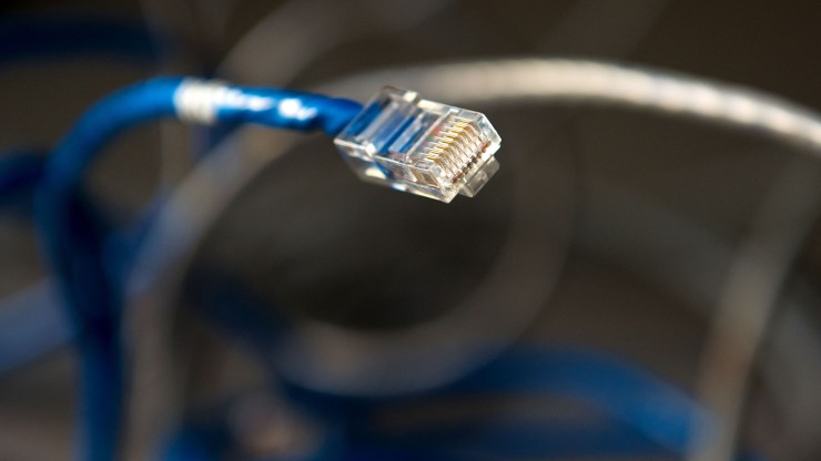 An ethernet cord for internet connection.