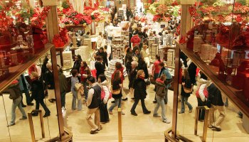 Post-Christmas shoppers search for bargains in Macy's on Dec. 27, 2006, in New York City.