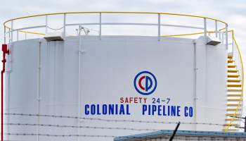 A fuel tank reads "Colonial Pipeline Co."