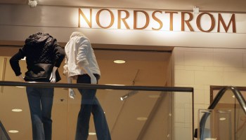 The entrance of a Nordstrom store.