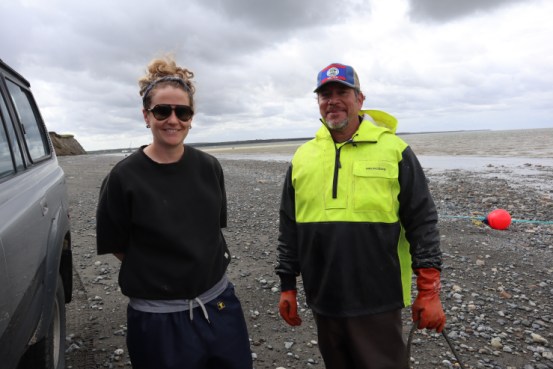 Amanda Wlaysewski has purchased sockeye salmon from setnet fisherman Nathan Hill for the last ten years. A year after the pandemic, both say they recognize that keeping business small might be more sustainable.