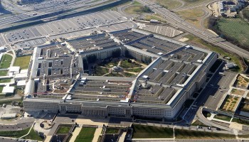 An aerial shot of the U.S. Pentagon from December 2011.