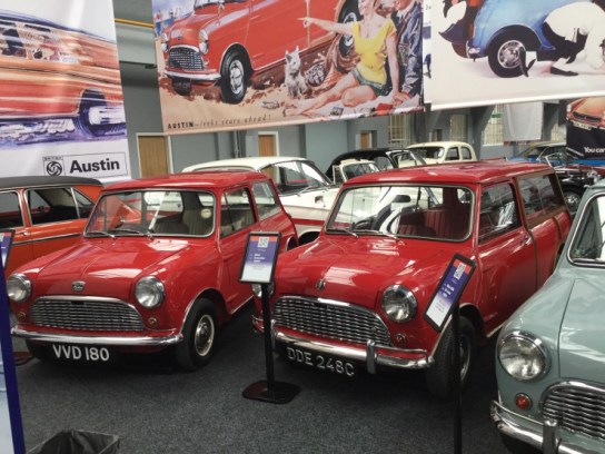 A brace of Minis in the new car museum.