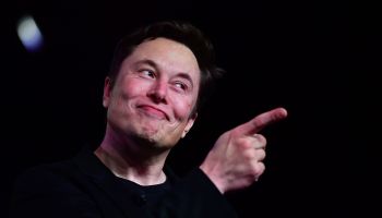 Tesla CEO Elon Musk speaks during the unveiling of the Tesla Model Y in Hawthorne, California in 2019.