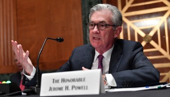 US Federal Reserve Chairman Jerome Powell testifies before a Senate Banking, Housing and Urban Affairs Committee hearing, on Capitol Hill in Washington, DC, July 15, 2021