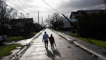 Montegut, Louisiana on Aug. 30, 2021 after Hurricane Ida made landfall.