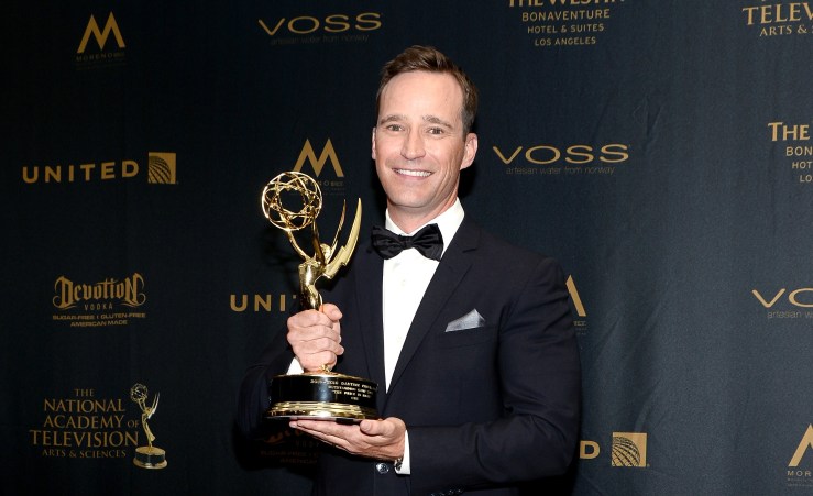 Mike Richards at the Daytime Emmy Awards back in 2016. Richards, the executive producer of "Jeopardy!" was chosen to host the show before being replaced when scandals came to light.