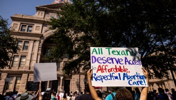 Abortion rights activists rally at the Texas State Capitol on September 11, 2021 in Austin, Texas.