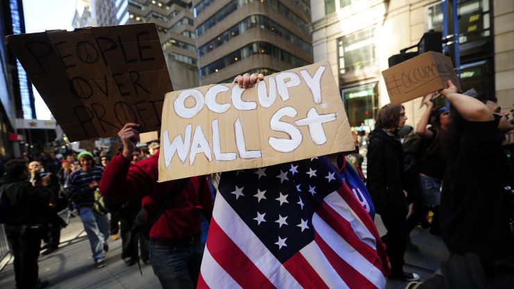 An Occupy Wall Street demonstration disrupted business in New York's financial district in September 2011. Many experts believe the economic justice movement has had lasting influence.