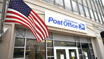 A view of a US Post Office in Bethesda, Maryland on August 21, 2020.