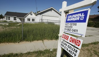A lender-owned home is for sale in the city of Rialto in Southern California's San Bernardino County on Feb. 26, 2008.