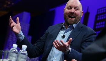 Andreessen Horowitz partner Marc Andreessen speaks during the Fortune Global Forum on November 3, 2015 in San Francisco, California.