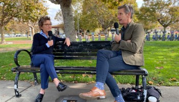 Mary Daly, president and CEO of the Federal Reserve Bank of San Francisco, with "Marketplace" host Kai Ryssdal. "If we don't have the people's trust, then nothing we do will matter," she said.