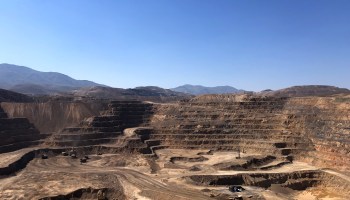 A view of the SSR Marigold gold mine in Valmy, Nevada.