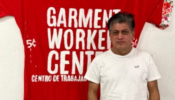 Garment worker Francisco Tzul has recently started working for a sewing contractor that pays an hourly wage rather than a piece rate.