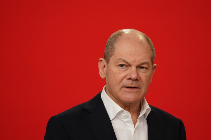 Olaf Scholz, who is set to replace Angela Merkel as Germany's chancellor this week.