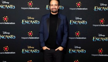 Lin Manuel Miranda at the New York premiere of Disney's Encanto