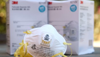 A view of an N95 respirator. Pharmacies throughout the U.S. have already started to, or will, roll out these masks for free.