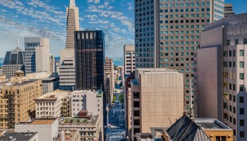 A view of downtown San Francisco's Financial District.