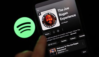 "The Joe Rogan Experience" podcast on Spotify's mobile app.