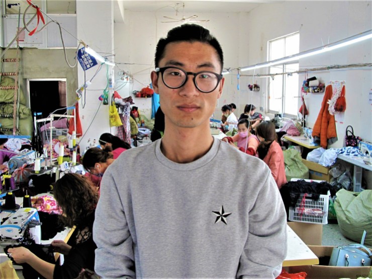 Lingerie factory owner Lei Congrui in 2018 was doing such good business in exports that he built a bigger factory. He has since recovered from the pandemic and tariff wars and is exporting more to the U.S. than ever. (Charles Zhang/Marketplace)