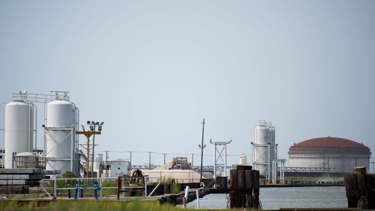 A liquefied natural gas plant in Louisiana.