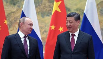 Vladimir Putin and Xi Jinping meeting