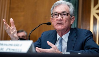 US Federal Reserve Chairman, Jerome Powell, testifies before the House Financial Services Committee on "The Semiannual Monetary Policy Report to the Congress," in Washington, DC, on March 3, 2022.