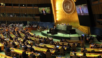 The UN General Assembly votes on a resolution to condemn Russia.