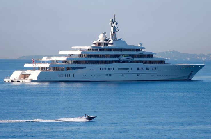 The Eclipse, one of the yachts of Russian billionaire Roman Abramovitch, pictured in 2013, is reportedly worth $570 million.