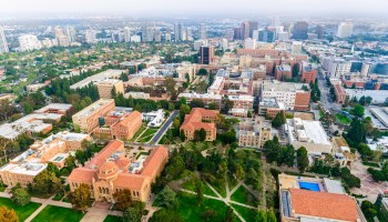 An aerial view of UCLA campus.