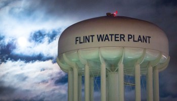 The Flint Water tower.