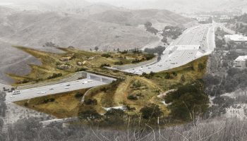 An artistic rendering of what the crossing will look like from the south of Highway 101.
