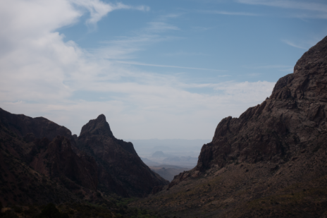 A view of Chisos Mountains during the day. 