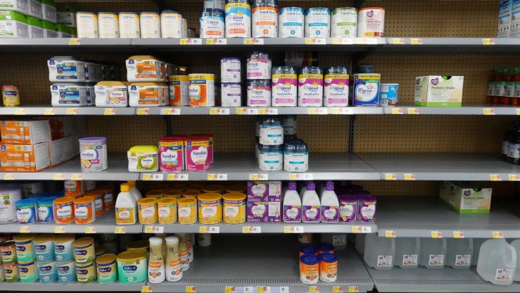 Baby formula for sale at a Chicago store.