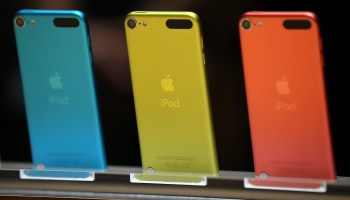 The iPod Touch is displayed during an Apple special event at the Yerba Buena Center for the Arts on September 12, 2012 in San Francisco, California.