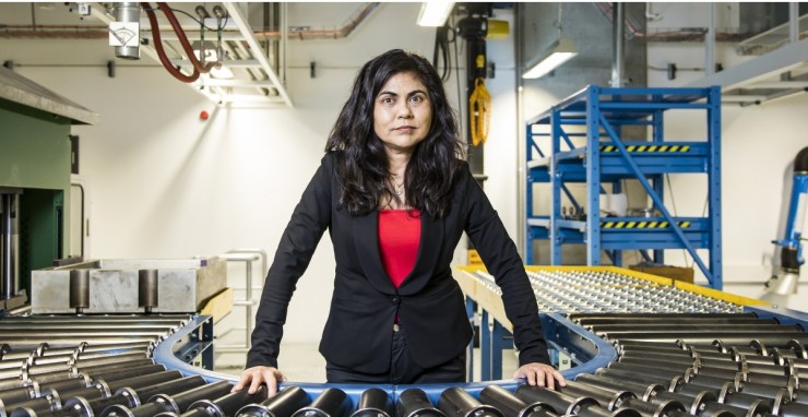 Veena Sahajwalla is known as the Waste Queen because of her innovation in making steel production more environmentally friendly. (Courtesy University of New South Wales, Australia)