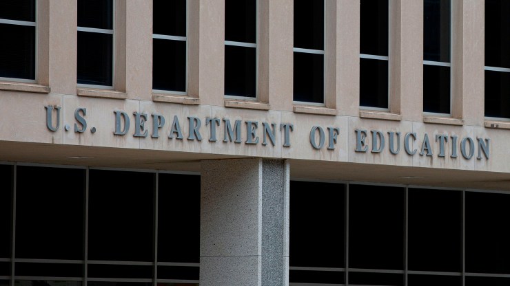 The U.S. Department of Education building in Washington, D.C.