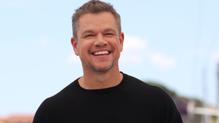 Actor Matt Damon at a photo call in Cannes, France, in 2021.