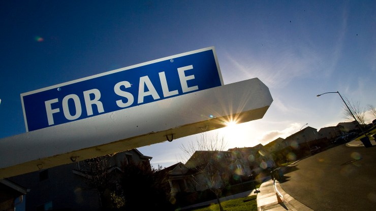 A "For Sale" sign is seen on a single family home January 30, 2008 in Vallejo, California.