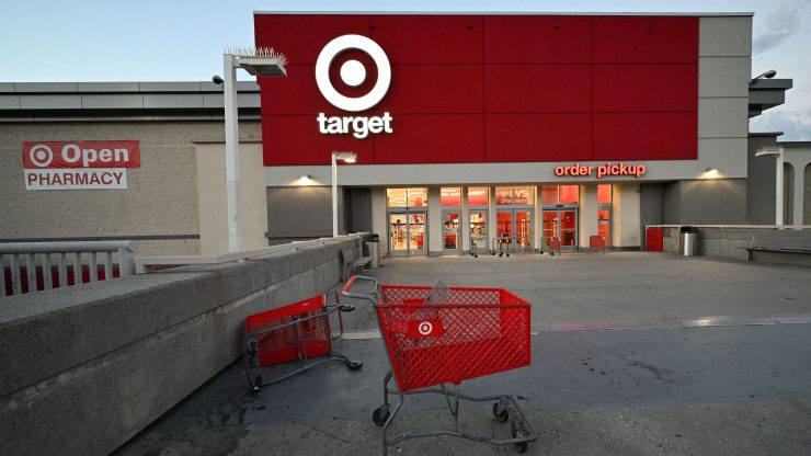 The exterior of a Target store in Los Angeles.