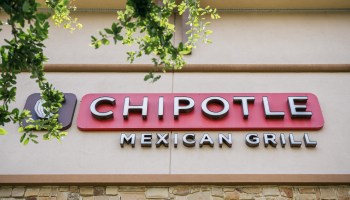 The Chipotle marquee on one of the chain's outlets.