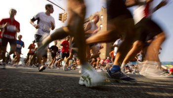 Runners in a marathon