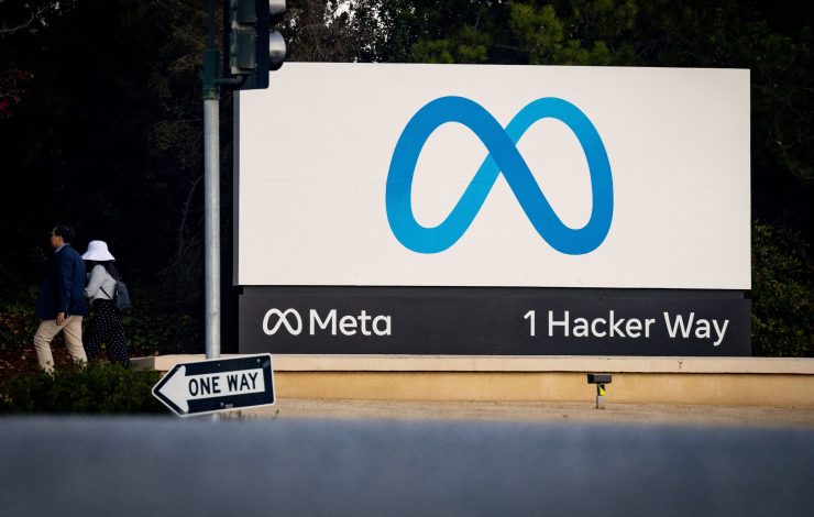 Meta (formerly Facebook) corporate headquarters is seen in Menlo Park, California on November 9, 2022. - Facebook owner Meta will lay off more than 11,000 of its staff in "the most difficult changes we've made in Meta's history," boss Mark Zuckerberg said on Wednesday. (Photo by JOSH EDELSON / AFP) (Photo by JOSH EDELSON/AFP via Getty Images)