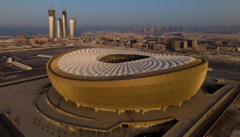 Lusail Iconic Stadium, where the World Cup final game will be played on Dec. 18.
