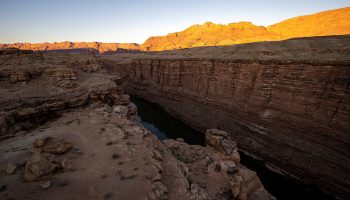 A view of the Colorado River at Marble Canyon, Arizona. The river is suffering from a drought.