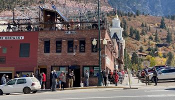 Caption: During the pandemic, Erin Eddy, owner of the Ouray Brewery in Southwestern Colorado began subsidizing housing for employees to help alleviate the staffing shortage. (Above, the Ouray Brewery in October of 2021)